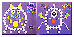 Mosaic of Circles. Little Monsters