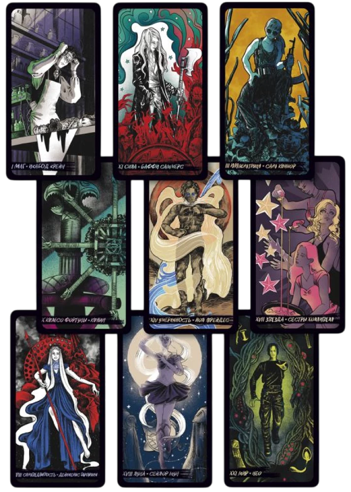 Tarot of Iconic Heroes (78 cards and guidebook)