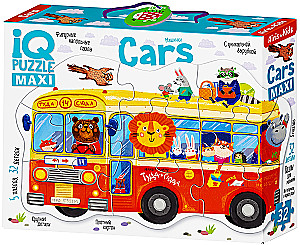 IQ Puzzle. Shaped floor puzzles 5 pieces. Floor Cars