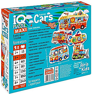 IQ Puzzle. Shaped floor puzzles 5 pieces. Floor Cars
