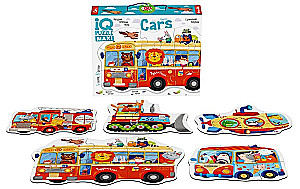 IQ Puzzle. Shaped floor puzzles 5 pieces. Floor Cars