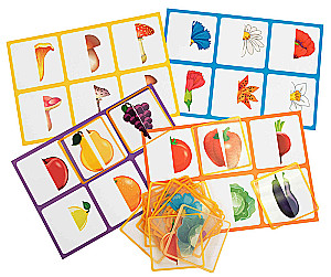 Plastic Lotto for Toddlers 2+ What's in the Basket? Find the Half