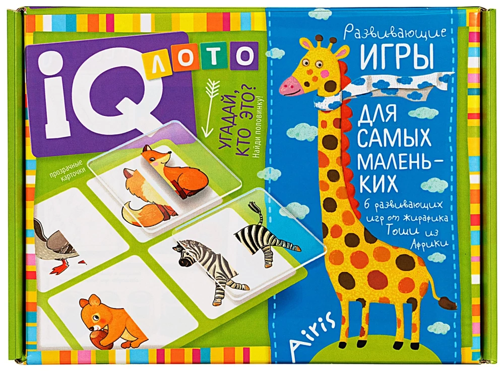 Пластиковое лото для малышей 2+ Угадай, кто это? Найди половинку