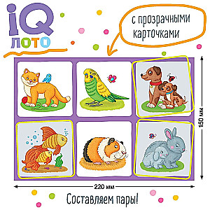 Plastic Lotto for Toddlers 2+ Mommy's Babies. Matching Pairs