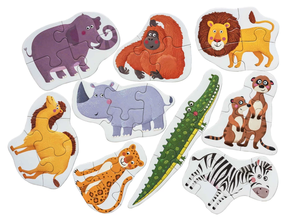 Puzzles. For the youngest. 2+ Here is Africa