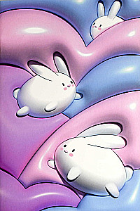 Notebook - 3D Rabbits, A5, 32 sheets, grid