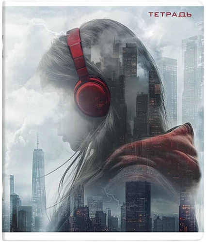 Notebook - Man and City, A5, 96 sheets, grid, assorted