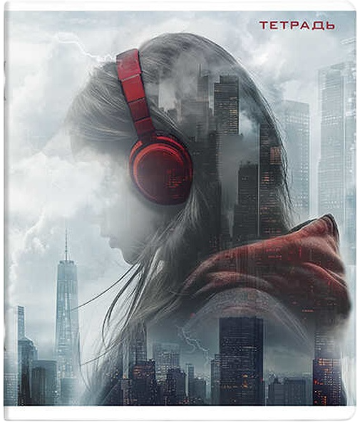 Notatnik - Człowiek i miasto, A5, 96 kart, kratka, w asortymencie