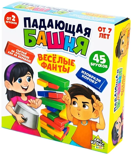Gra planszowa - Upadająca wieża. Wesołe fanty