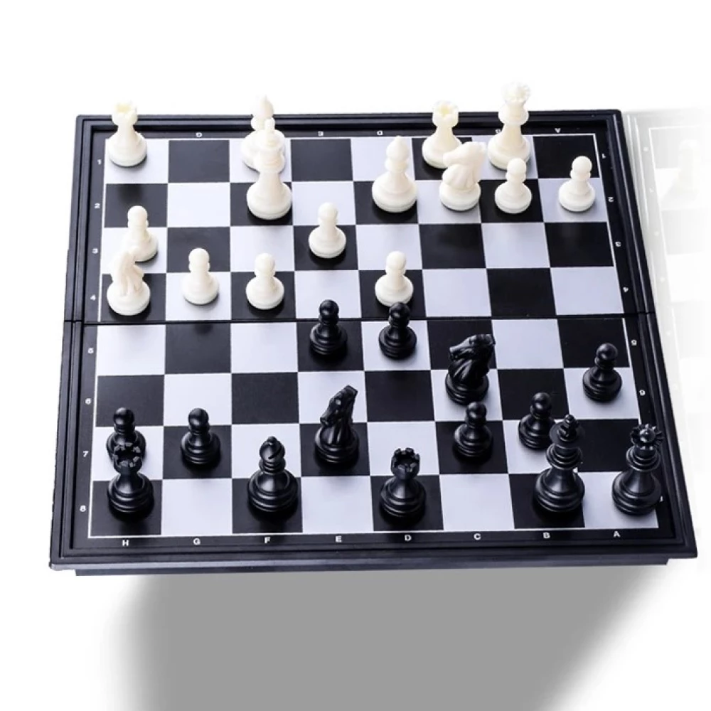 Настольная магнитная игра 3 в 1 (шахматы, шашки, нарды)