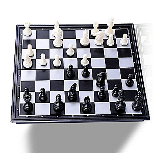 Настольная магнитная игра 3 в 1 (шахматы, шашки, нарды)