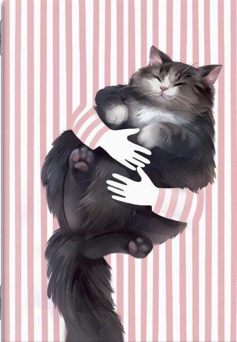 Zeszyt - Kocie czułości (kratka)