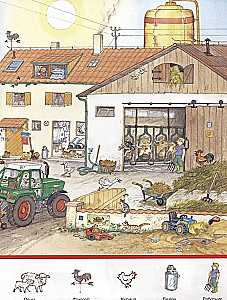Finde und zeige. Auf dem Bauernhof