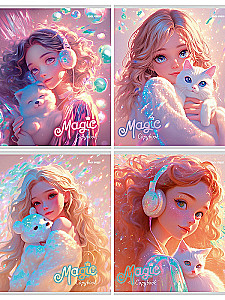 A5 Notebook - Shiny Girls and Animals