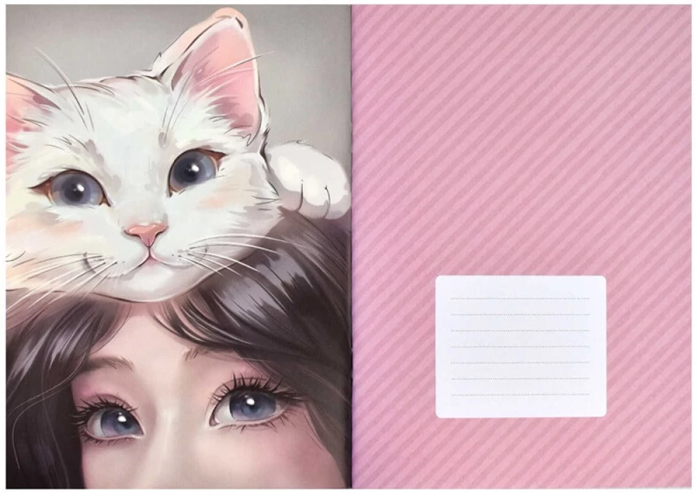 Notizbuch A5 - Katzenzärtlichkeiten (kariert)
