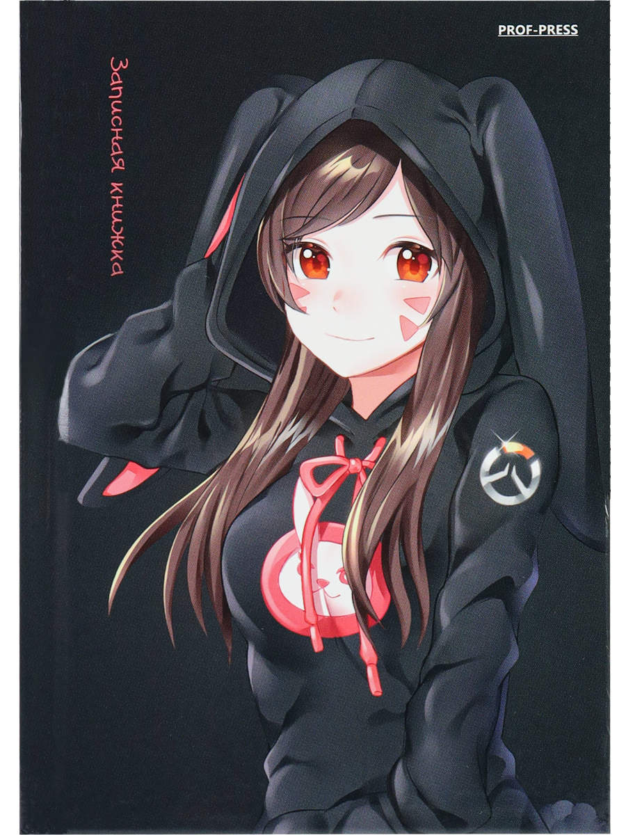 A6 Notebook - Anime Girl (Grid)