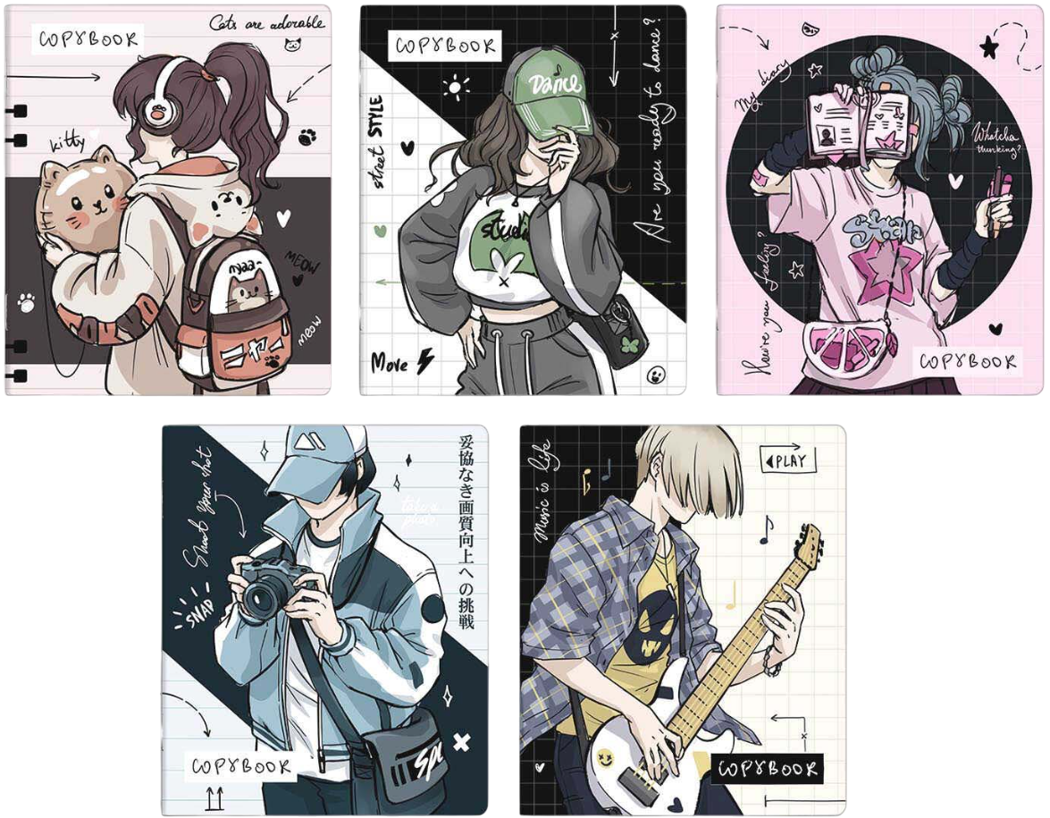 Notatnik A5+ - Anime-nastolatki (kratka)