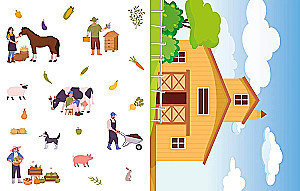 Three-dimensional paper toys. Pets