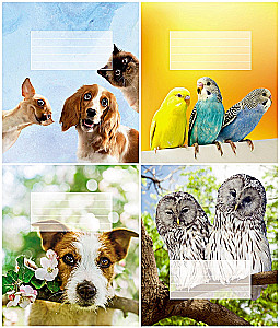 Notizbuch A5 - Tiere (kariert)