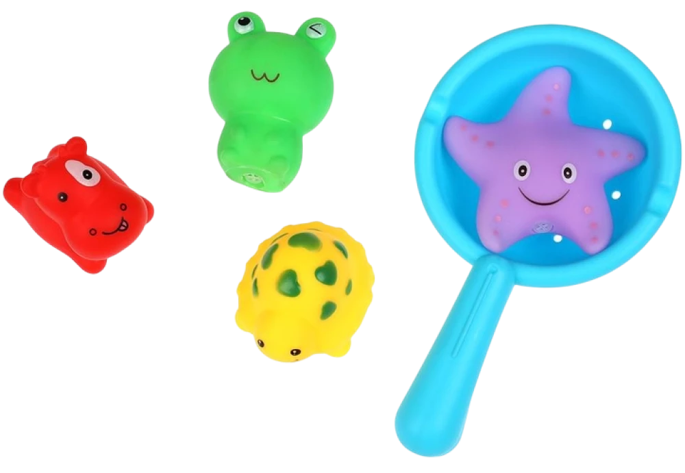 Set von Spielzeugen für die Badewanne