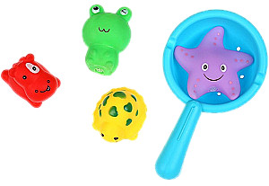 Set von Spielzeugen für die Badewanne