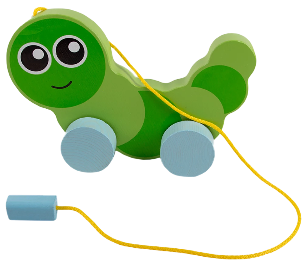 Wooden Pull Toy - Caterpillar