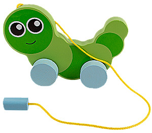 Wooden Pull Toy - Caterpillar
