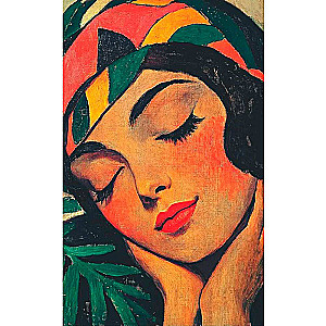 Notes Inspiration. Sztuka. Notatki. Rossetti (dziewczyna z kwiatami we włosach)