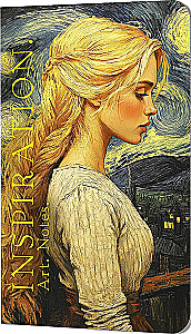 Notizbuch Inspiration. Kunst. Notizen. Van Gogh (Mädchen mit Zopf vor dem Himmel)