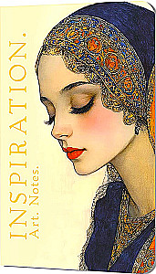 Inspiration Notebook. Art. Notes. Bakst (girl in a blue scarf)