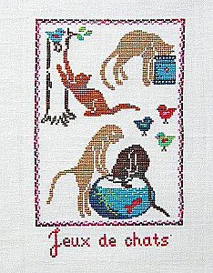 Lieblings französische Stickerinnen. Geheimnisvolle Katzen, gestickt mit Kreuzstich. 100 einzigartige Designs mit Mustern