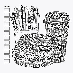 Relax Anti-Stress Coloring Book (Boat and Seagull)