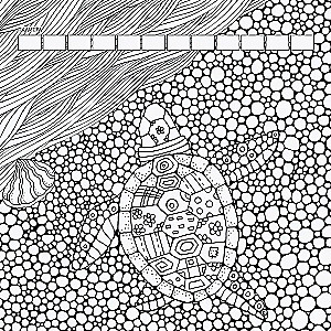 Stress Relief Coloring Book Relax (girl with cat)