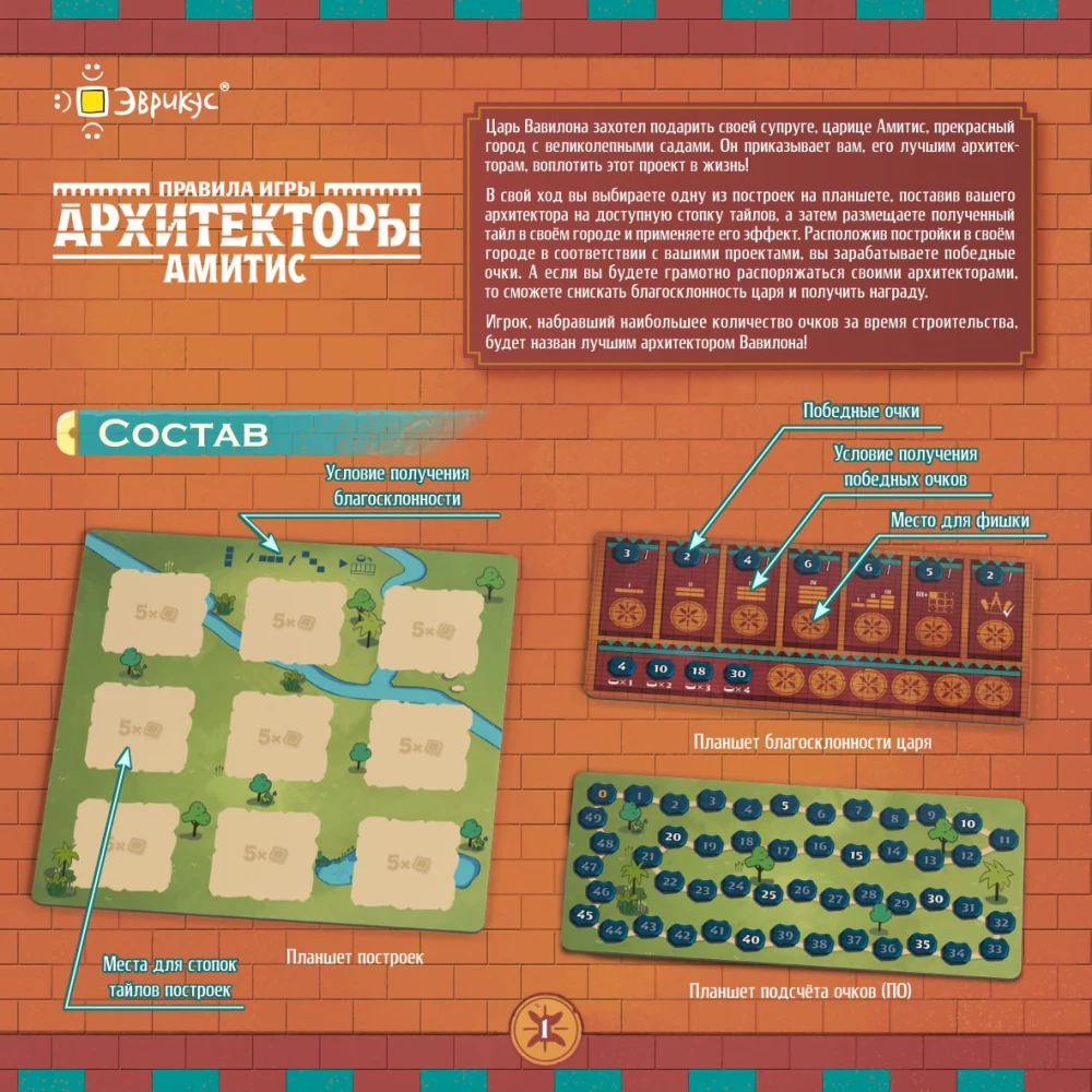 Board game - Architects of Amittis