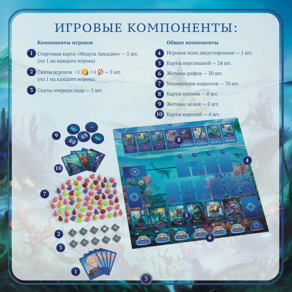 Настольная игра - Акватика. Коралловые рифы (дополнение)
