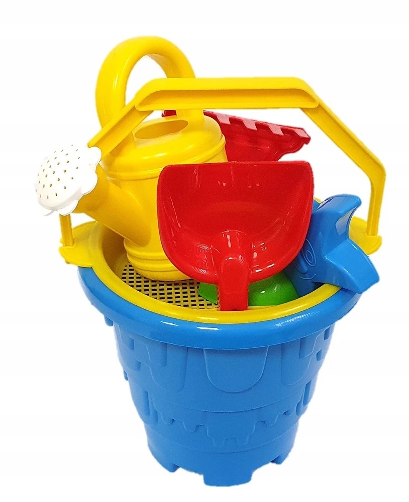 Smėlio žaidimų rinkinys, Didelis kibiras su laistytuvu (asortimente)