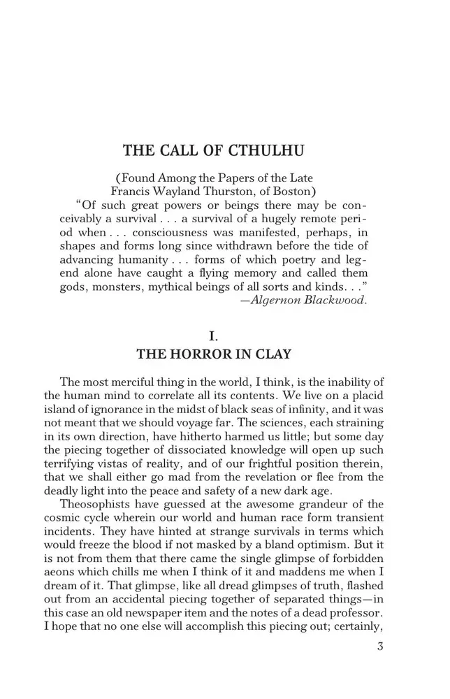 Cthulhu zvans (The Call of Cthulhu)