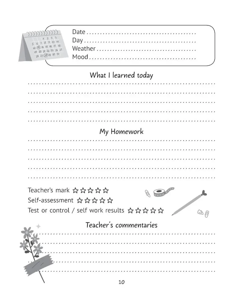 My Study Way: Motivation Diary - Motivation Diary (Design 2)