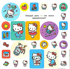 Hello Kitty. Sticker Album. Blue (100 pieces)
