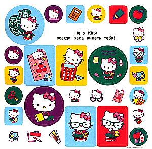 Hello Kitty. Sticker Album. Blue (100 pieces)