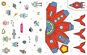 Volumetric Paper Toys. Space Robots