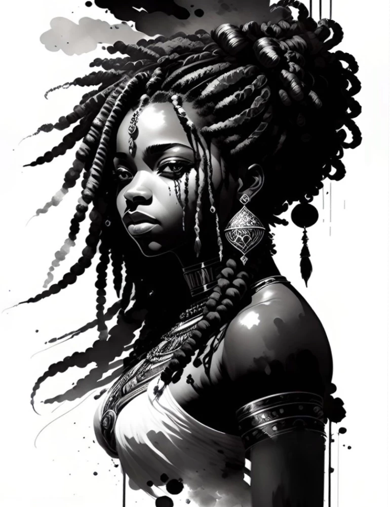 Painting by Numbers - African Woman