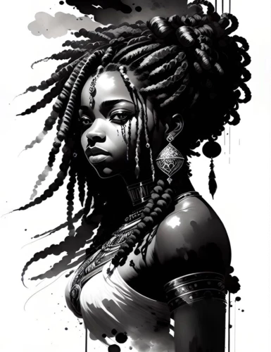 Painting by Numbers - African Woman