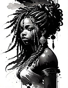 Painting by Numbers - African Woman