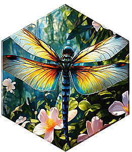 Paint by numbers HEXAGON (37x32x1.8) DRAGONFLY (28 colors)