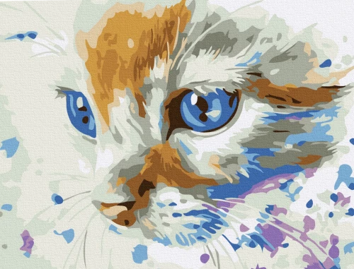 Painting by numbers - Kitten