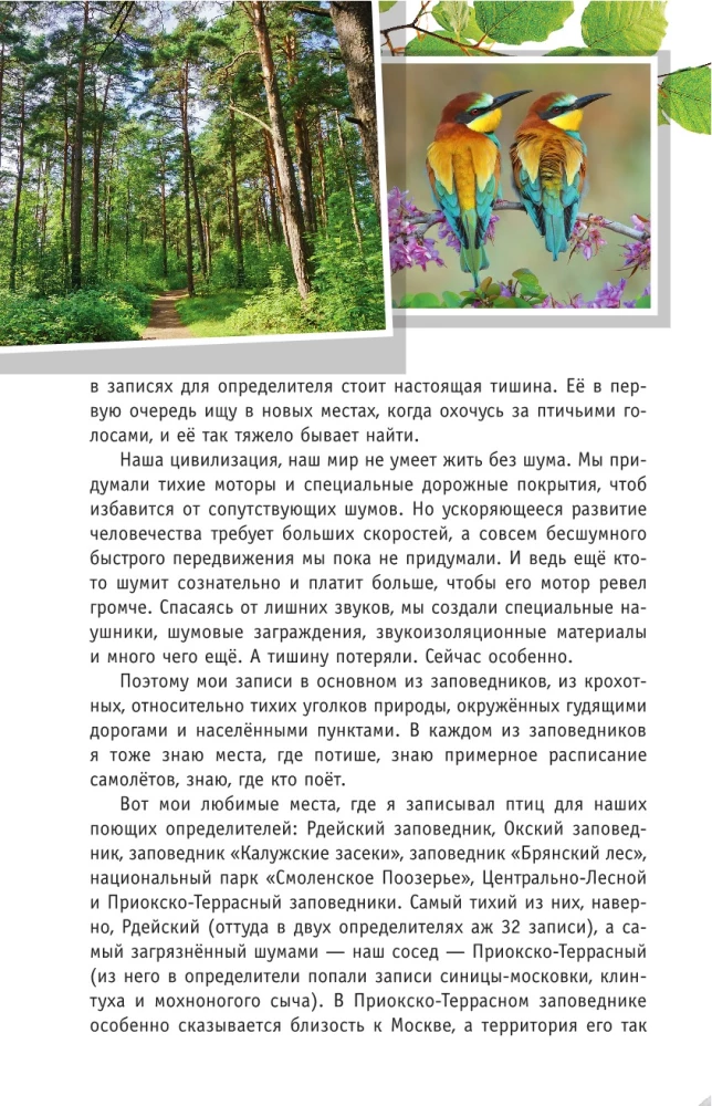 Nicht singende Vögel. Die mittlere Zone des europäischen Teils Russlands. Bestimmungsbuch mit Vogelstimmen