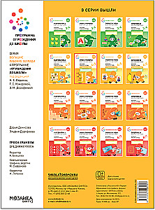 Large Workbook. Literacy Lessons in Kindergarten and at Home. 4-5 Years. Federal State Educational Standards
