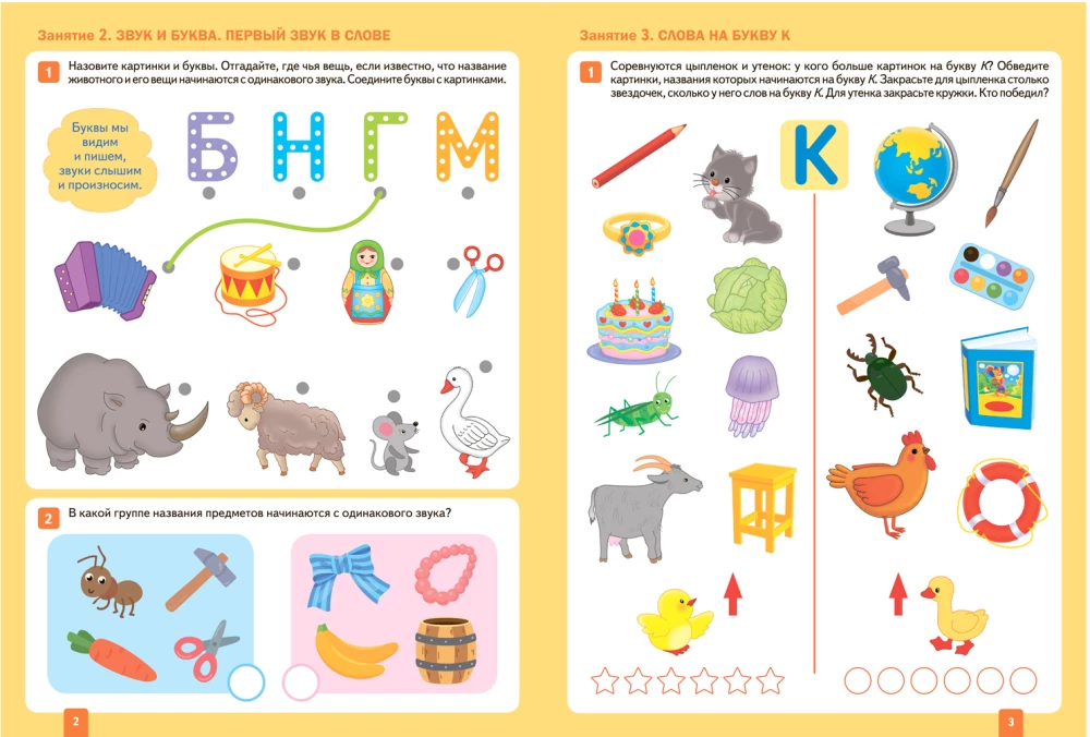Large Workbook. Literacy Lessons in Kindergarten and at Home. 4-5 Years. Federal State Educational Standards