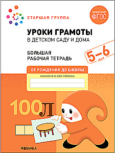 Big Workbook. Literacy Lessons in Kindergarten and at Home. 5-6 Years